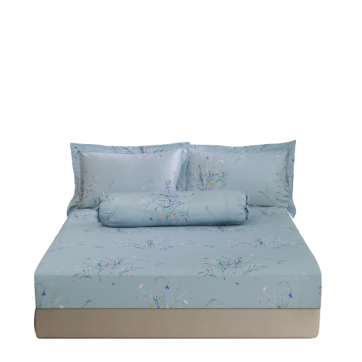 Picture of AKEMI TENCEL™ Lyocell Virtuous Fitted Sheet Set | 1300TC - Yvette (Super Single/Queen/ King)