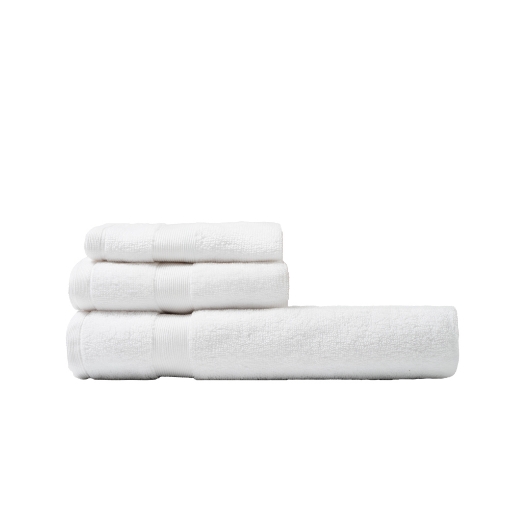 Picture of AKEMI Essentials Swave Airloop Cotton Face Towel - White ( 33cm x 33cm)