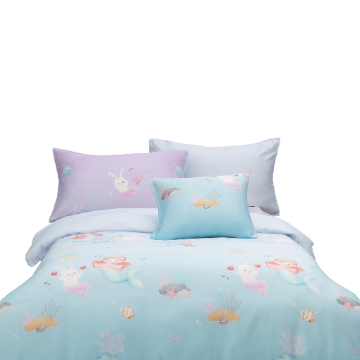 Picture of AKEMI TENCEL™ Lyocell Tickle Fun Quilt Cover Set 900TC - Sea Serenade (Super Single/Queen/King)