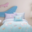 Picture of AKEMI TENCEL™ Lyocell Tickle Fun Quilt Cover Set 900TC - Sea Serenade (Super Single/Queen/King)
