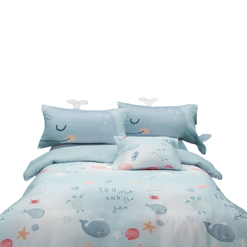 Picture of AKEMI TENCEL™ Lyocell Tickle Fun Quilt Cover Set 900TC - Sealife Fantasy (Super Single/Queen/King)