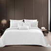 Picture of AKEMI Home Wellness TENCEL™ Lyocell Quilt Cover Set 1200TC - Surrey Snow White (Queen/King)