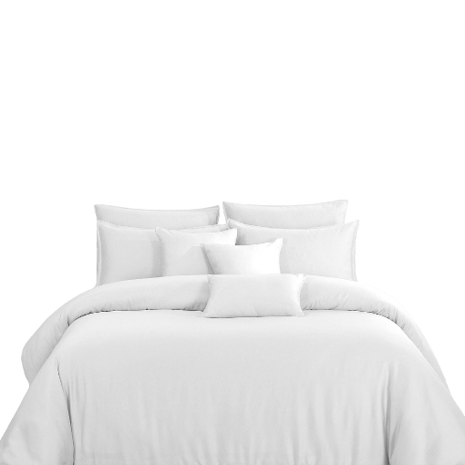 Picture of AKEMI Home Ecocare Lyocell Fitted Sheet Set 1250TC - Snow White (Queen/King)