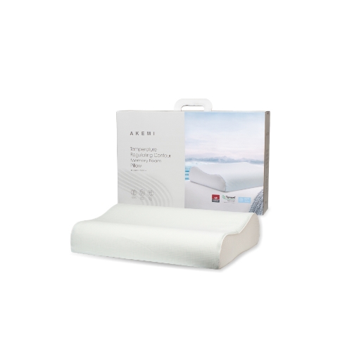 Picture of AKEMI Home Cooling Temperature Regulating Contour Memory Foam Pillow
