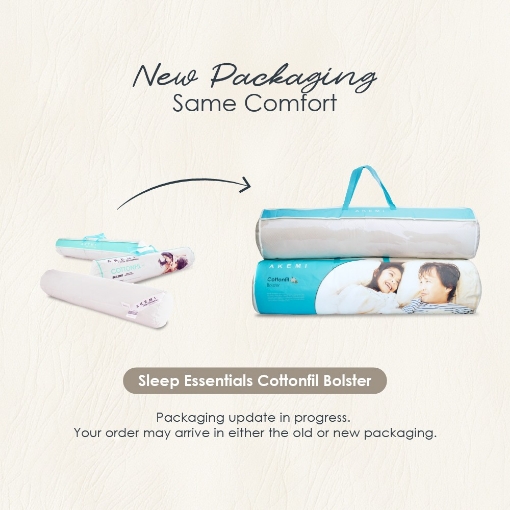 Picture of AKEMI Sleep Essentials Cottonfil Bolster (94cm x 20cm)