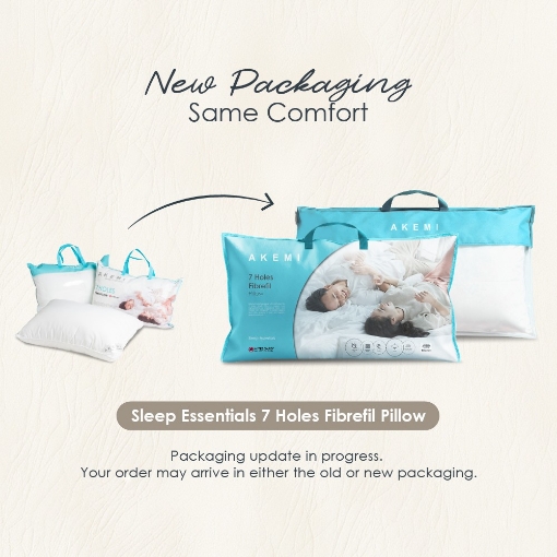 Picture of AKEMI Sleep Essentials 7 Holes Fibre Pillow (48cm x 74cm)