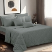 Picture of ai by AKEMI Colourkissed Collection Comforter Set | 100% MicroXT 700TC - Faded Teal (Super Single/Queen/King)
