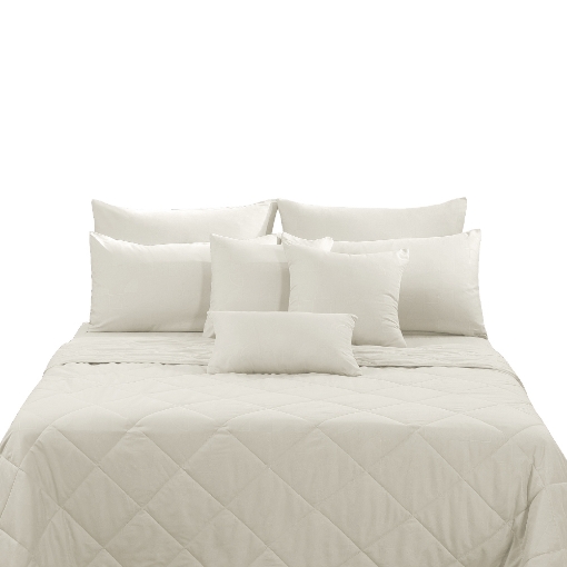 Picture of ai by AKEMI Colourkissed Collection Comforter Set | 100% MicroXT 700TC - Almond White (Super Single/Queen/King)
