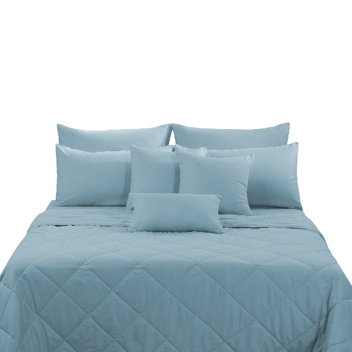 Picture of ai by AKEMI Colourkissed Collection Comforter Set | 100% MicroXT 700TC - Arctic Blue (Super Single/Queen/King)