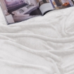 Picture of AKEMI Colourlush Flannel Blanket - Brilliant White (150cm x 200cm)