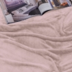 Picture of AKEMI Colourlush Flannel Blanket - Coral Blush (150cm x 200cm)