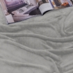 Picture of AKEMI Colourlush Flannel Blanket - Warm Grey (150cm x 200cm)
