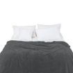 Picture of AKEMI Colourlush Flannel Blanket - Onyx Grey (150cm x 200cm)