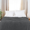 Picture of AKEMI Colourlush Flannel Blanket - Onyx Grey (150cm x 200cm)