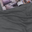 Picture of AKEMI Colourlush Flannel Blanket - Onyx Grey (150cm x 200cm)