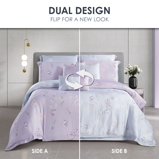 Picture of AKEMI TENCEL™ Lyocell Virtuous Quilt Cover Set | 1300TC - Atreus (Super Single/Queen/King)