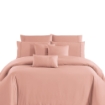 Picture of AKEMI Lyocell Colour Radiant Quilt Cover Set 900TC - Blossom Peach (Super Single/ Queen/ King)