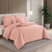 Picture of AKEMI Lyocell Colour Radiant Quilt Cover Set 900TC - Blossom Peach (Super Single/ Queen/ King)