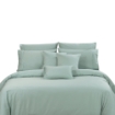 Picture of AKEMI Cotton Sateen Affinity Quilt Cover Set | 100% Cotton 1200TC - Shine - Voyage Blue (Super Single/Queen/King)