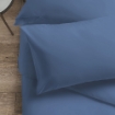 Picture of AKEMI Cotton Essentials Colour Home Divine Fitted Sheet Set 600TC - Harbor Blue (Super Single/Queen)