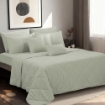 Picture of ai by AKEMI Colourkissed Collection Fitted Sheet Set | 100% MicroXT 700TC - Calm Pistachio (Super Single/Queen/King)
