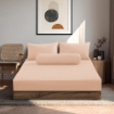 Picture of ai by AKEMI Colourkissed Collection Fitted Sheet Set | 100% MicroXT 700TC - Cotton Peach (Super Single/Queen/King)
