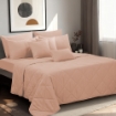 Picture of ai by AKEMI Colourkissed Collection Fitted Sheet Set | 100% MicroXT 700TC - Cotton Peach (Super Single/Queen/King)