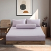 Picture of ai by AKEMI Colourkissed Collection Fitted Sheet Set | 100% MicroXT 700TC - Winter Lilac (Super Single/Queen/King)