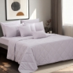 Picture of ai by AKEMI Colourkissed Collection Fitted Sheet Set | 100% MicroXT 700TC - Winter Lilac (Super Single/Queen/King)