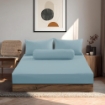 Picture of ai by AKEMI Colourkissed Collection Fitted Sheet Set | 100% MicroXT 700TC - Arctic Blue (Super Single/Queen/King)