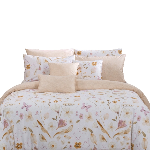 Picture of AKEMI Cotton Twill Adore Quilt Cover Set | 100% Cotton 850TC - Fiore (Super Single/Queen/King)