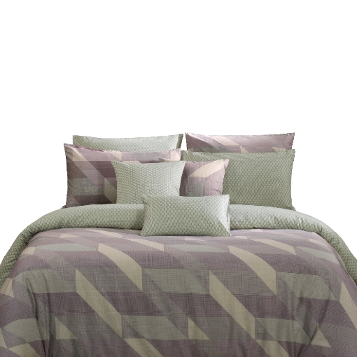 Picture of AKEMI Cotton Twill Adore Quilt Cover Set | 100% Cotton 850TC - Bertram (Super Single/Queen/King)