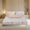 Picture of AKEMI Cotton Twill Adore Fitted Sheet Set | 100% Cotton 850TC - Fiore (Super Single/ Queen/ King)