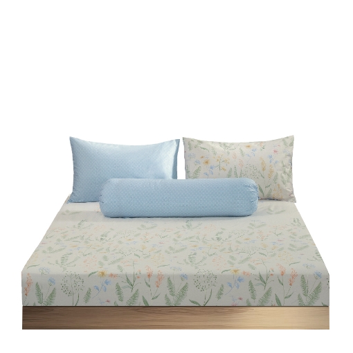 Picture of AKEMI Cotton Twill Adore Fitted Sheet Set | 100% Cotton 850TC - Nunzio (Super Single/ Queen/ King)