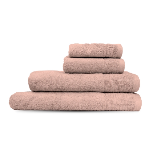 Picture of AKEMI Luxe Luxor Egyptian Cotton Hand Towel - Peachy Keen (41cm x 76 cm)
