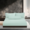 Picture of AKEMI TENCEL™️ Touch Colour Cool Fitted Sheet Set 1050TC - Breeze Mint (Super Single/ Queen/ King)