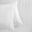 Picture of AKEMI TENCEL™ Lyocell Earnest Fitted Sheet Set 1200TC - Dutton Pure White (Super Single/ Queen/ King)