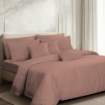 Picture of AKEMI TENCEL™ Lyocell Earnest Fitted Sheet Set 1200TC - Dutton Clay Rose (Super Single/ Queen/ King)