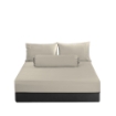 Picture of AKEMI TENCEL™ Lyocell Earnest Fitted Sheet Set 1200TC - Archie Warm Beige (Super Single/ Queen/ King)