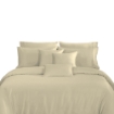 Picture of AKEMI TENCEL™ Lyocell Earnest Quilt Cover Set 1200TC - Dutton Butter Cream (Super Single/ Queen/ King)