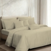 Picture of AKEMI TENCEL™ Lyocell Earnest Quilt Cover Set 1200TC - Dutton Butter Cream (Super Single/ Queen/ King)