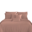 Picture of AKEMI TENCEL™ Lyocell Earnest Quilt Cover Set 1200TC - Dutton Clay Rose (Super Single/ Queen/ King)