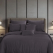 Picture of AKEMI TENCEL™ Lyocell Earnest Quilt Cover Set 1200TC - Archie Grey (Super Single/ Queen/ King)