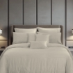 Picture of AKEMI TENCEL™ Lyocell Earnest Quilt Cover Set 1200TC - Archie Warm Beige (Super Single/ Queen/ King)