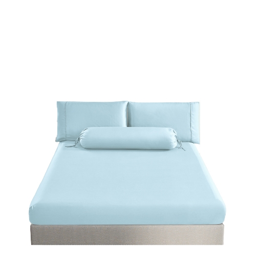 Picture of AKEMI Lyocell Colour Radiant Fitted Sheet Set 900TC - Candy Blue (Super Single/ Queen/ King)