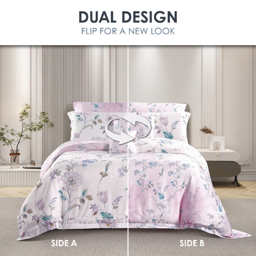 Picture of AKEMI TENCEL™ Lyocell Virtuous Quilt Cover Set | 1300TC - Serafina (Super Single/Queen/King/Super King)