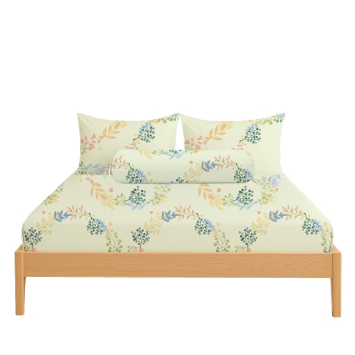 Picture of ai by AKEMI Cheery Collection Fitted Sheet Set 650TC (Super Single/Queen/King) - Seija