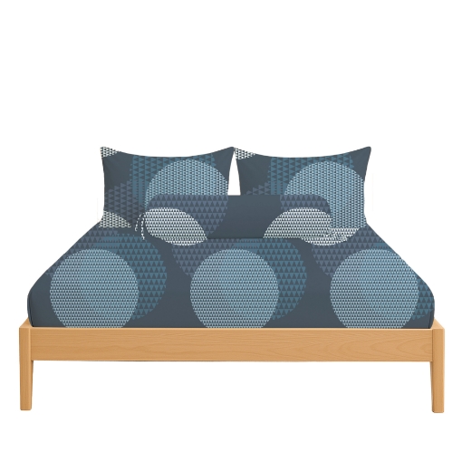 Picture of ai by AKEMI Cheery Collection Fitted Sheet Set 650TC (Super Single/Queen/King) - Wiley