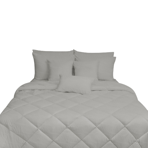 Picture of ai by AKEMI Colourkissed Collection Comforter Set | 100% MicroXT 700TC - Clean Grey (Super Single/Queen/King)