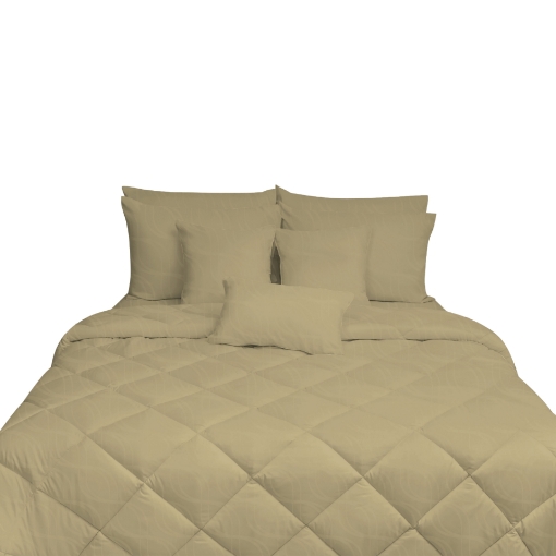 Picture of ai by AKEMI Colourkissed Collection Comforter Set | 100% MicroXT 700TC - Gleam Khaki (Super Single/Queen/King)